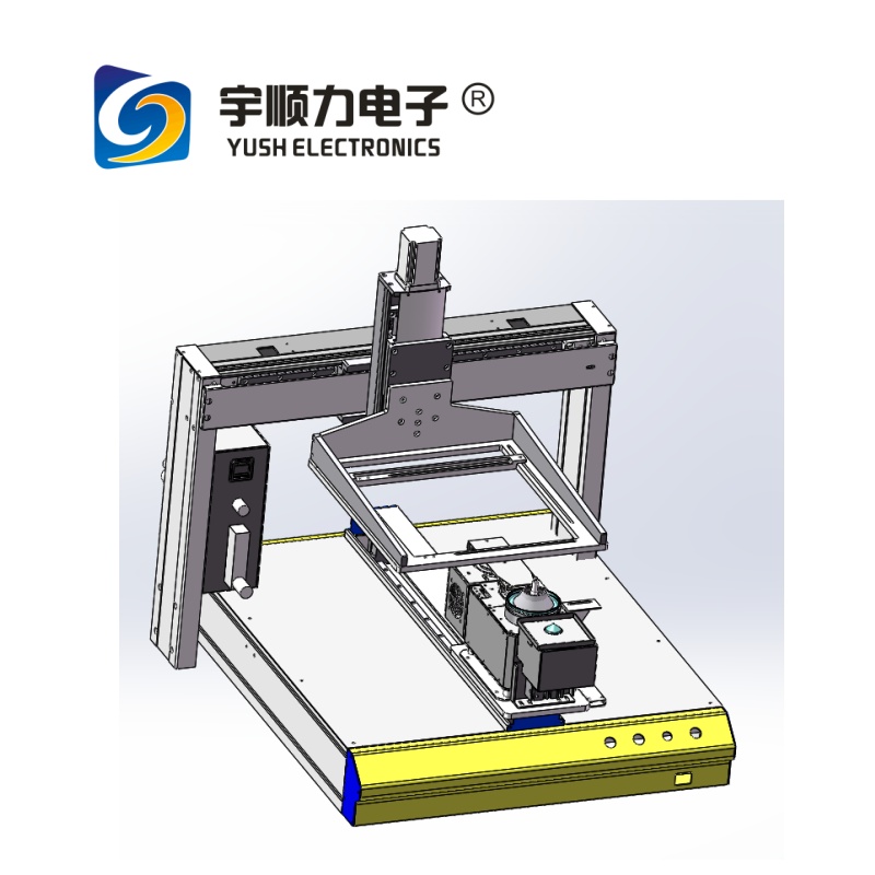 铝型材框架软件显示ESW-320焊波峰精密流体喷嘴自动检测补偿高度